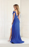 Load image into Gallery viewer, La Merchandise LA1855 Off the Shoulder Bodycon Stretchy Prom Dress - - LA Merchandise