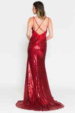 Load image into Gallery viewer, La Merchandise LAA5020 Sexy Open Back Floral Formal Evening Prom Dress - - LA Merchandise
