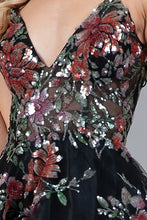 Load image into Gallery viewer, La Merchandise LAA5038S Floral Short Open Back Homecoming Party Dress - - LA Merchandise