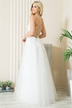 Load image into Gallery viewer, Floral Open Back A-Line Gown - LAA7007