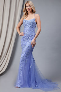 Embroidered Formal dress - LAA799