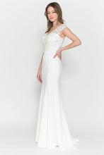 Load image into Gallery viewer, La Merchandise LAY8558 Cap Sleeve Long Mother of Bride Evening Gown - - LA Merchandise