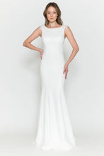 Load image into Gallery viewer, Simple Cap Sleeve Engagement Gown - LAY8566 - - LA Merchandise