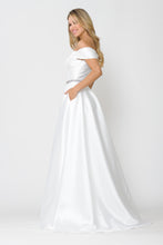 Load image into Gallery viewer, La Merchandise LAY8680B Elegant Off the Shoulder Mikado Bridal Gowns