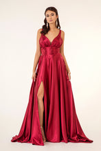 Load image into Gallery viewer, Simple Long Satin Prom Dress - LAS2963