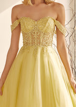 Load image into Gallery viewer, LA Merchandise LAT280 Off Shoulder Pageant Long Formal Evening Gown - - LA Merchandise