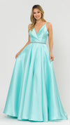 Load image into Gallery viewer, La Merchandise LAY8690 Special Occasion Simple Mikado Long Formal Gown - MINT - LAY