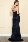 Load image into Gallery viewer, LA Merchandise LAY8984 One Shoulder Sexy Sequin Dress with Fringe - - LA Merchandise