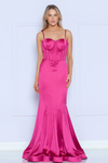 Load image into Gallery viewer, LA Merchandise LAY9008 Strapless Boned Bodice Mermaid Evening Gown - FUCHSIA - LA Merchandise