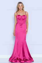 Load image into Gallery viewer, LA Merchandise LAY9008 Strapless Boned Bodice Mermaid Evening Gown