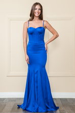 Load image into Gallery viewer, LA Merchandise LAY9008 Strapless Boned Bodice Mermaid Evening Gown
