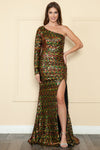 Load image into Gallery viewer, LA Merchandise LAY9022 One Shoulder Sequin Dress - - LA Merchandise