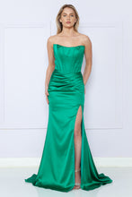 Load image into Gallery viewer, LA Merchandise LAY9024 Off Shoulder Corset Long Mermaid Charmeuse Dress