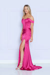 Load image into Gallery viewer, LA Merchandise LAY9024 Off Shoulder Corset Long Mermaid Charmeuse Dress - - LAY