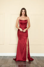 Load image into Gallery viewer, LA Merchandise LAY9024 Off Shoulder Corset Long Mermaid Charmeuse Dress
