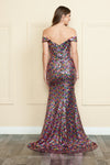 Load image into Gallery viewer, LA Merchandise LAY9150 Multi Color Strapless Sequin Mermaid Gown - - LAY