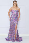Load image into Gallery viewer, LA Merchandise LAY9150 Multi Color Strapless Sequin Mermaid Gown - - LAY