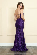 Load image into Gallery viewer, La Merchandise LAY9154 Sequined Mermaid Dress w/ Fringe - - LA Merchandise