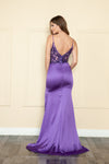 Load image into Gallery viewer, LA Merchandise LAY9162 Sleeveless Embroidered V-Neck Bodycon Prom Gown - - LAY