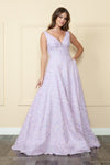 Load image into Gallery viewer, LA Merchandise LAY9168 Sleeveless V-Neck Sequin A-Line Dress - LAVENDER - LA Merchandise