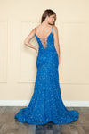 Load image into Gallery viewer, LA Merchandise LAY9172 Sexy Sequin Velvet Dress - - LA Merchandise