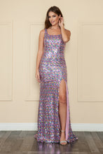 Load image into Gallery viewer, LA Merchandise LAY9174 Sleeveless Scoop Neck Sequin Prom Dress