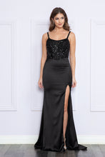 Load image into Gallery viewer, La Merchandise LAY9176 Lace Up Satin Dress