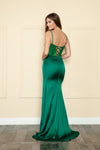 Load image into Gallery viewer, La Merchandise LAY9176 Lace Up Satin Dress - - LAY