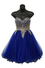 Load image into Gallery viewer, Lace applique &amp; sequins mesh sassy short dress - LA1414 - - LA Merchandise