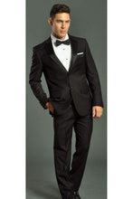 Load image into Gallery viewer, Mens Tuxedo Suit - LA202SA - BLACK - Tuxedos LA Merchandise