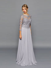 Load image into Gallery viewer, Long Sleeve Mother Of The Bride Dress - LADK302 - SILVER GREY - LA Merchandise