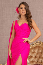 Load image into Gallery viewer, LA Merchandise LAS3136 Side Ruched One Shoulder Evening Gown - - Dress LA Merchandise