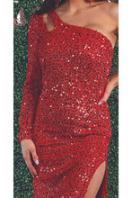 Load image into Gallery viewer, Long Sequin Dress - LA1881 - - LA Merchandise