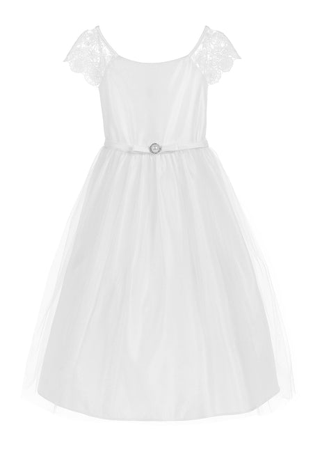 Little Girl Lace & Pearl Dress - LAK621 - - LA Merchandise