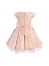 Load image into Gallery viewer, La Merchandise LAK711 Short Sleeve Baby Flower Girl Dress with Bow - Petal Pink - LA Merchandise