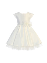 Load image into Gallery viewer, La Merchandise LAK711 Short Sleeve Little Girl Party Dress with Bow - OFF WHITE - LA Merchandise