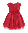 Load image into Gallery viewer, La Merchandise LAK711 Short Sleeve Little Girl Party Dress with Bow - RED - LA Merchandise