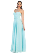 Load image into Gallery viewer, LA Merchandise LA1145 Simple Yet Gorgeous Sweetheart Evening Gown - Aqua - LA Merchandise
