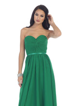 Load image into Gallery viewer, LA Merchandise LA1145 Simple Yet Gorgeous Sweetheart Evening Gown - Emerald Green - LA Merchandise