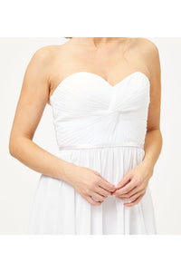 LA Merchandise LA1145 Simple Yet Gorgeous Sweetheart Evening Gown - White - LA Merchandise