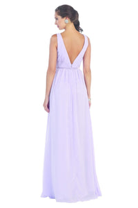 LA Merchandise LA1225 Wholesale Ruched Long Formal Dress - - LA Merchandise