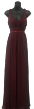 Load image into Gallery viewer, LA Merchandise LA1225 Wholesale Ruched Long Formal Dress - BURGUNDY - LA Merchandise