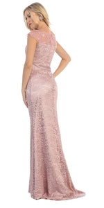 LA Merchandise LA1237 Wholesale Cap Sleeve Mermaid Formal Dress - - LA Merchandise