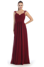 Load image into Gallery viewer, LA Merchandise LA1275 Queen Anne Neckline Long Formal Dress - - LA Merchandise