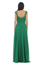 Load image into Gallery viewer, LA Merchandise LA1275 Queen Anne Neckline Long Formal Dress - - LA Merchandise