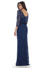 Load image into Gallery viewer, LA Merchandise LA1454 3/4 Sleeves Long Mother of the Bride Dress - - LA Merchandise