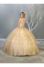 Load image into Gallery viewer, LA Merchandise LA145 Detailed Corset Quince Glitter Formal Ball Gown - - LA Merchandise