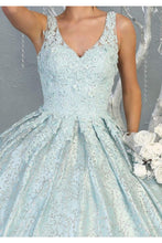 Load image into Gallery viewer, LA Merchandise LA149 Plus Size Sleeveless Floral Quinceanera Ball Gown - - LA Merchandise