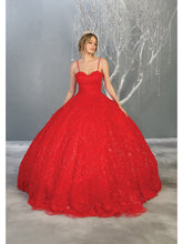Load image into Gallery viewer, LA Merchandise LA150 Wholesale Floral Lace Quinceanera Ball Gown - RED - LA Merchandise