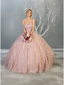 LA Merchandise LA150 Wholesale Floral Lace Quinceanera Ball Gown - - LA Merchandise